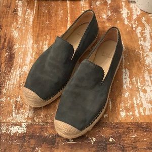 Stuart Weitzman Espadrilles Flats Teal Blue Grey